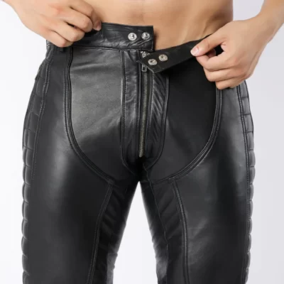 Explore the Features of Our Stylish Biker Leather Pant