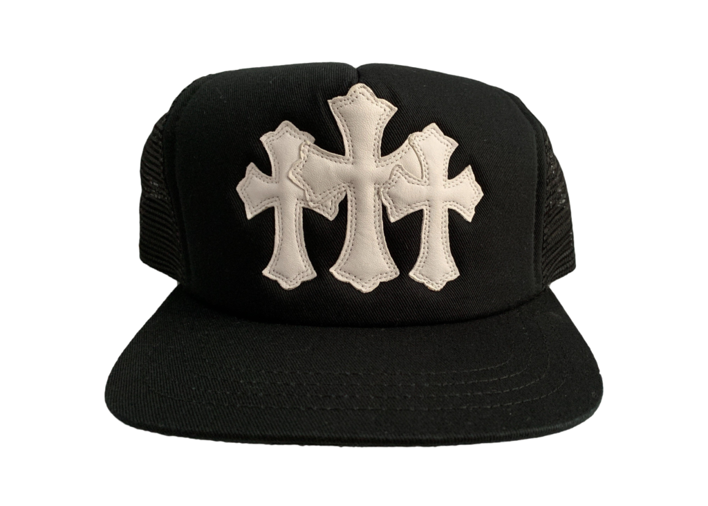 Chrome-Hearts-Cemetery-Trucker-Hat-Black