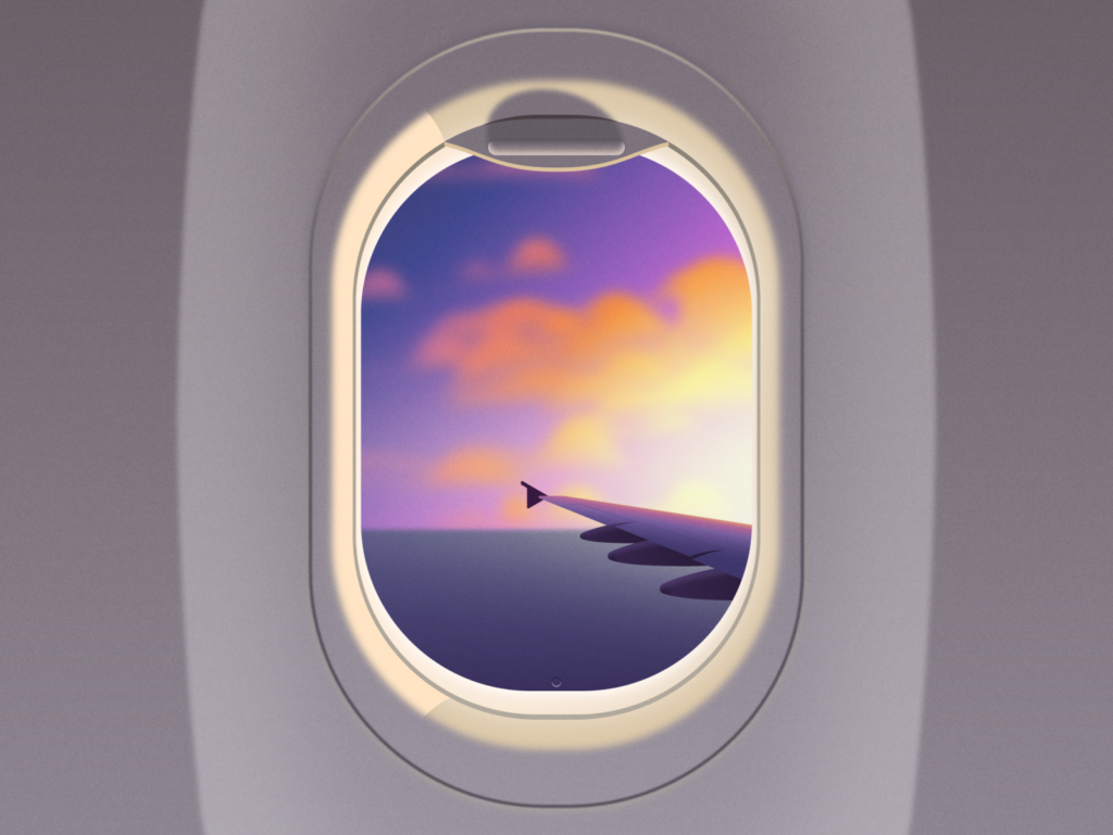 aeroplane window