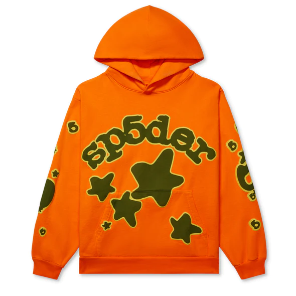 Orange Beluga sp5der Hoodie clothing