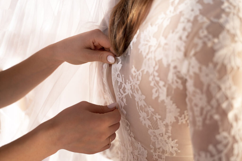 Wedding Dress alteration in Hitchin