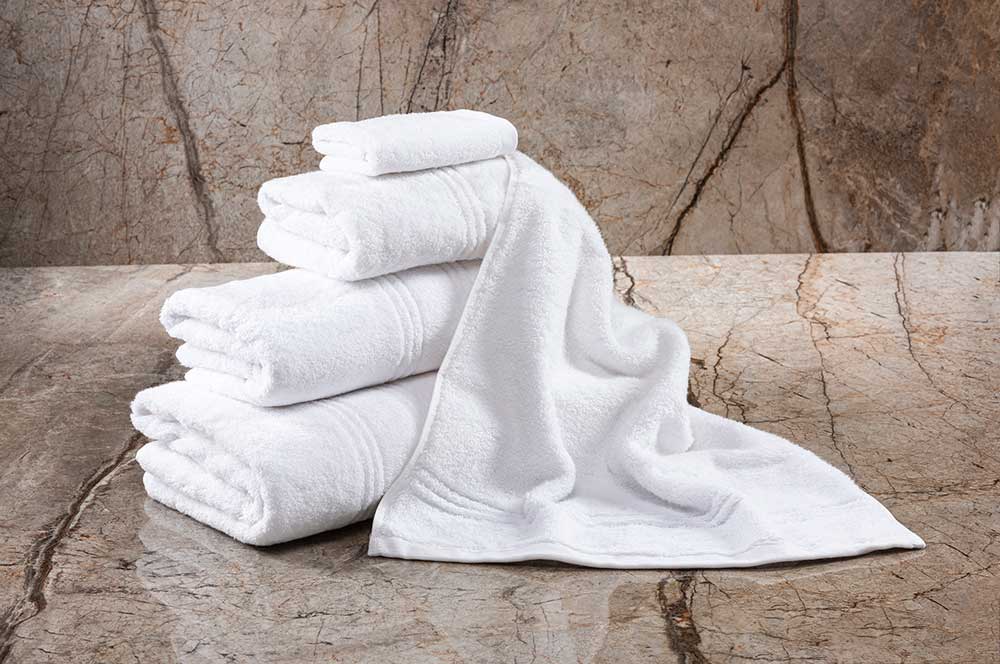 white towels