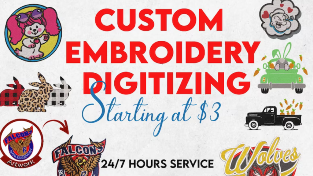 Custom Embroidery Digitizing