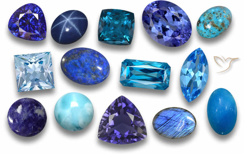 types of blue crystal