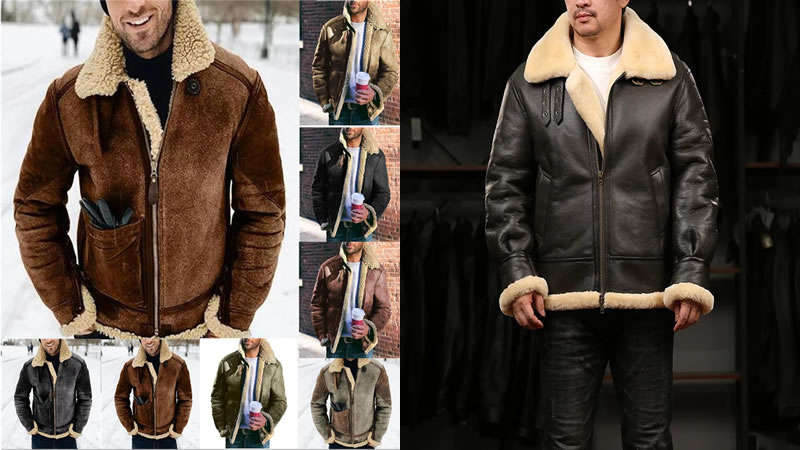 Men's Fur Jackets | faux fur jacket men | leather fur jacket men