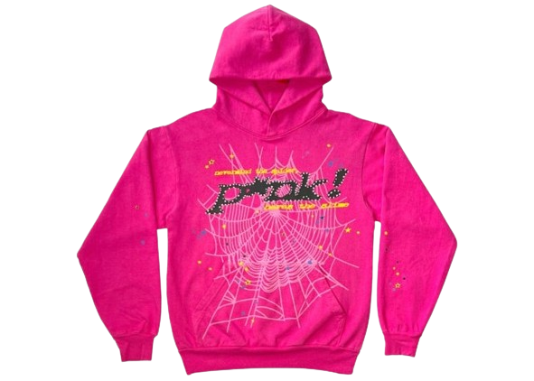 pink hoodie spider