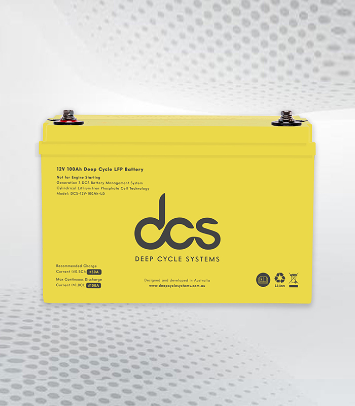 100ah deep cycle battery.