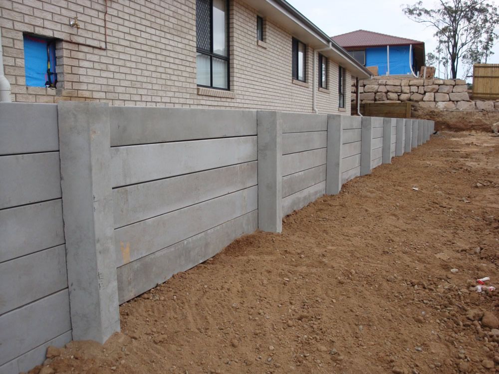 Brisbane Concrete Sleeper Retaining Walls