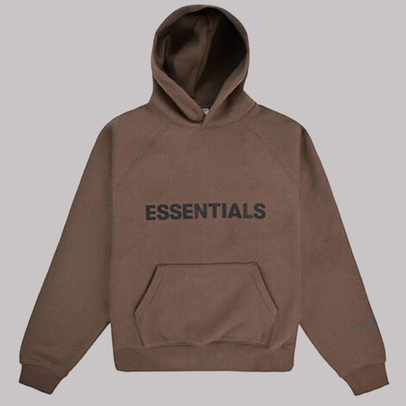 brown essentials hoodie