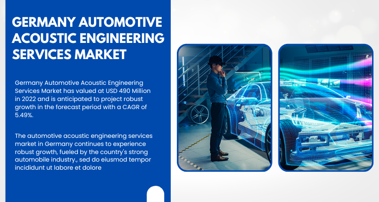 The German Automotive Acoustic Engineering Services Market, valued at USD 490 million in 2022, is projected to expand at a 5.49% CAGR from 2024 to 2028.