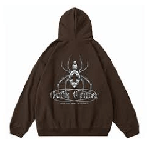 Brown Sp5der Hoodie