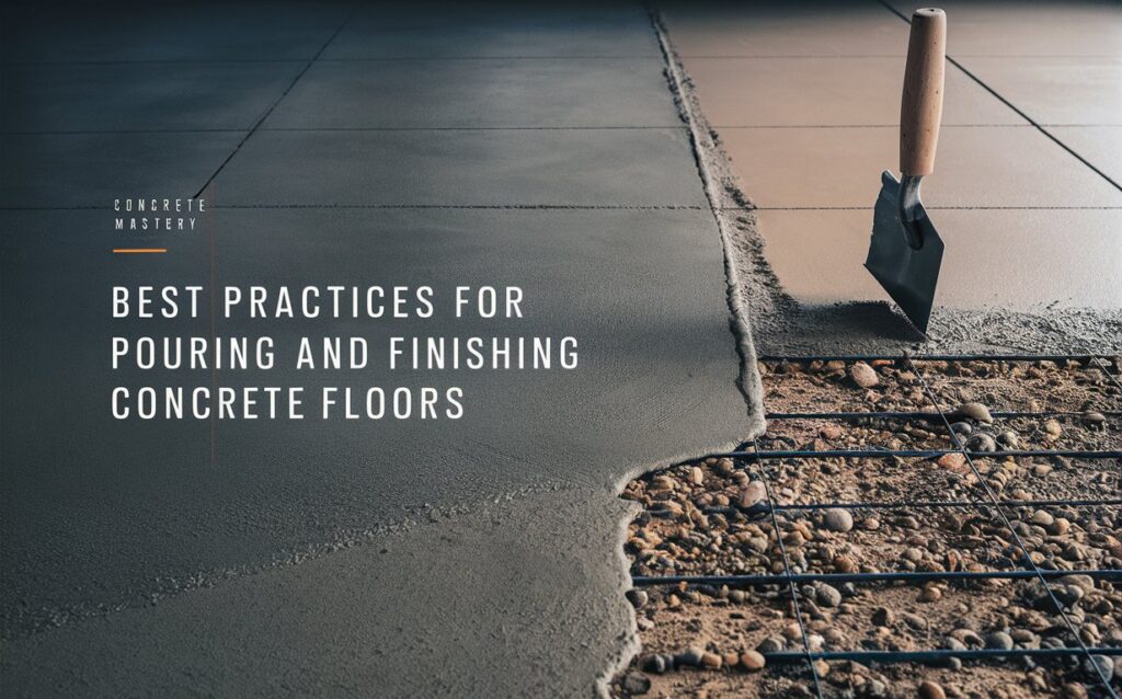 Best Practices for Pouring and Finishing Concrete Floors