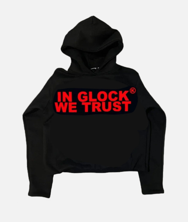 Billionaire Studios In Glock We Trust Hoodie Black Red.