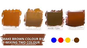 how to make brown colour by mixing two colours