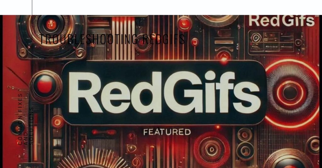 RedGifs logo with a red background and metallic elements