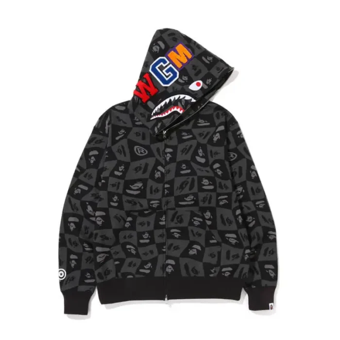 bape black hoodie