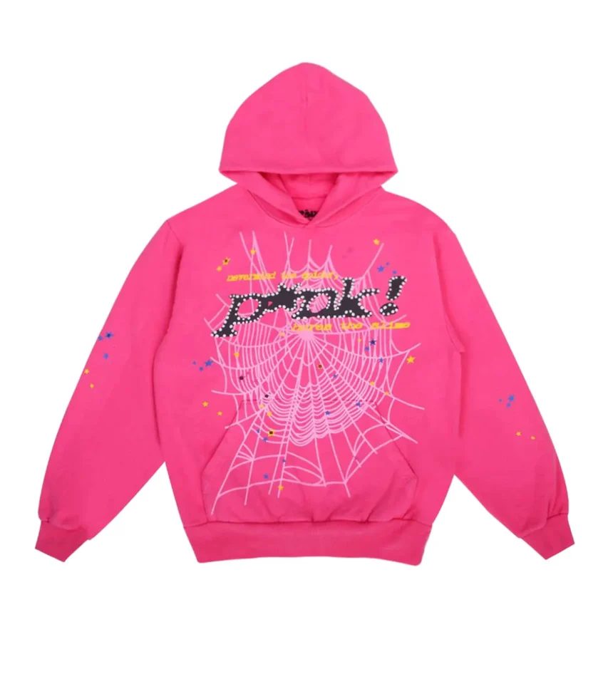 pink spider hoodie