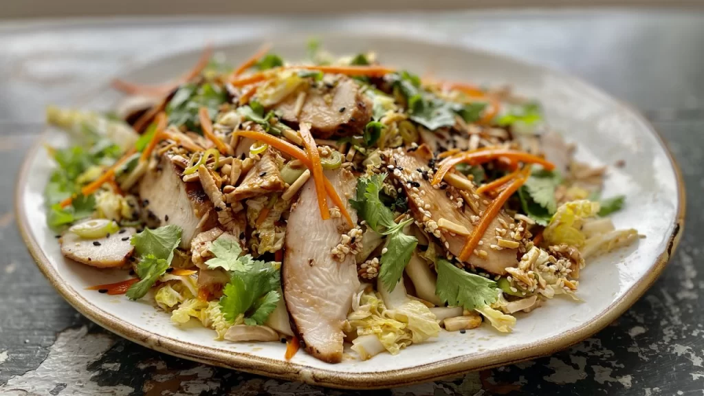 Asian Sesame Chicken Salad with recipe