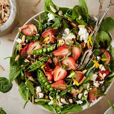 Spinach and Strawberry Salad with recipe